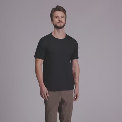 Sanvelier Lot de 5 T-shirts basiques unis pour homme
